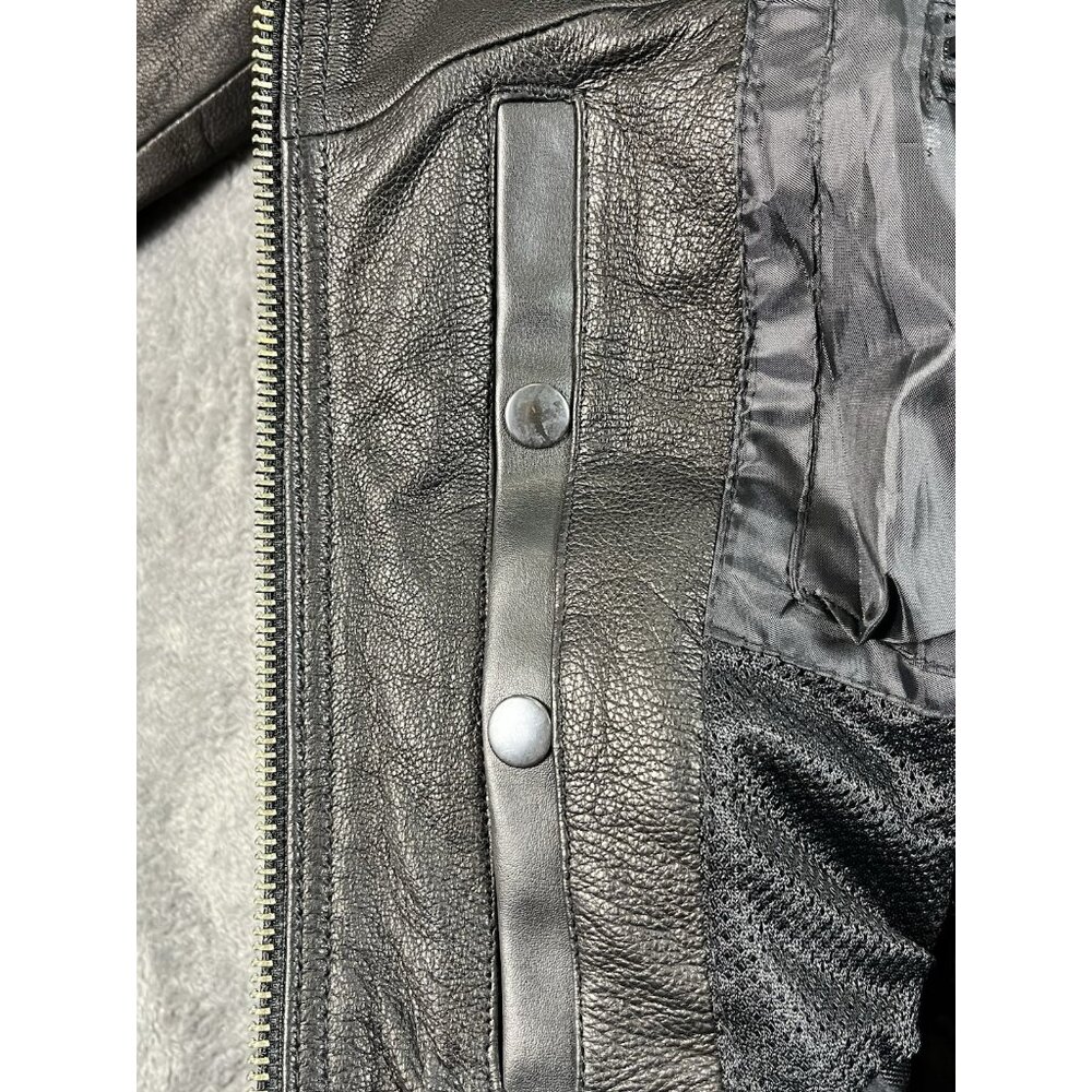 Milwaukee Leather MLL2575 Women's XS Black Leather Vented Motorcycle Jacket - Picture 10 of 16